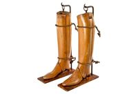antique french folk art boot stretchers