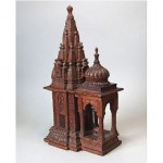 antique late 19th century anglo indian sandalwood carved mysore temple