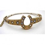 antique victorian horseshoe bracelet