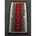 antique western navajo saddle blanket rug