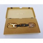 vinatge gucci enamel leather key chain