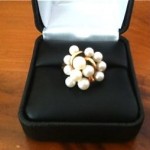 vintage 14k pearl cluster ring