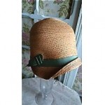 vintage 1920s straw cloche