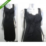 vintage 1950s lace little black dress