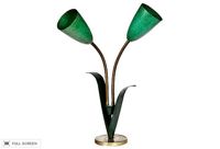 vintage 1950s lily lamp