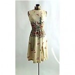 vintage 1950s linen dress