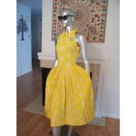 vintage 1950s silk dress