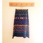 vintage 1960s 1970s woven ethnic skirt