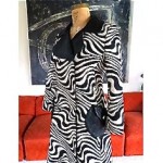 vintage 1960s lilli ann zebra print coat