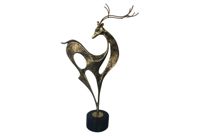 vintage 1970s c jere brass deer sculpture
