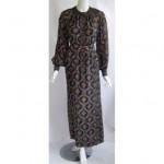 vintage 1970s treacy lowe silk gauze dress