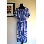 vintage 1980s embroidered guatemalan dress