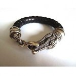 vintage 1985 kieselstein sterling alligator bracelet