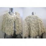 vintage 1990s looped poncho cape