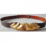 vintage alexis kirk snakeskin belt