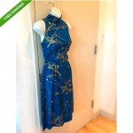 vintage alfred shaheen silk handprinted dress