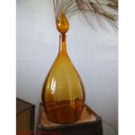 vintage blenko large decanter