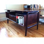 vintage gunni omann rosewood floating desk