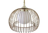 vintage iron birdcage pendant light
