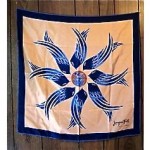 vintage jacques fath silk scarf