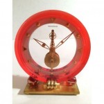 vintage jaeger le coultre lucite brass clock