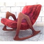 vintage mid-century adrian pearsall craft associates rocking chair