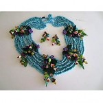 vintage miriam haskell necklace and earrings