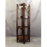 vintage mission oak bent wood umbrella stand cane holder