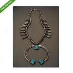 vintage navajo squash blossom necklace