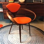 vintage norman cherner pretzel chair