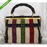 vintage roberta di camerino for i magnin linen handbag