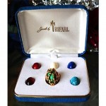 vintage trifari interchangebale ring set