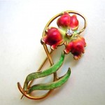 antique 14k art nouveau brooch