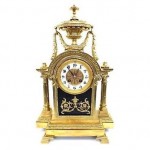 antique 19th century french bronze ormolu mantel clock