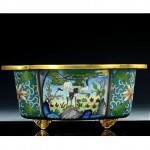 antique chinese cloisonne enamel planter