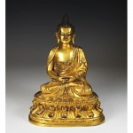 chinese gilt bronze buddha