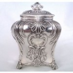 victorian 1897 solid silver tea caddy