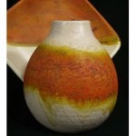 vinatge two pieces fantoni studio art pottery