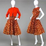 vintage 1950s dress and jacket set