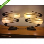 vintage 1950s majestic lamps