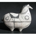 vintage 1952 stig lindberg pottery horse