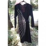 vintage 1970s glitter disco dress