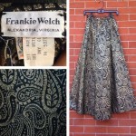 vintage 1980s frankie welch brocade paisley evening skirt