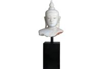 vintage alabaster thai buddha head