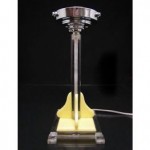 vintage art deco perspex table lamp