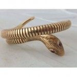 vintage coiled snake bangle bracelet