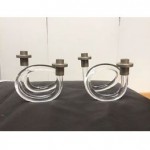 vintage dorothy thorpe lucite candleholders