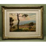 vintage giovan battista lepori landscape oil painting