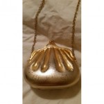 vintage gucci gold minaudiere evening bag purse