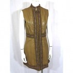 vintage i magnin 1960s leather dress